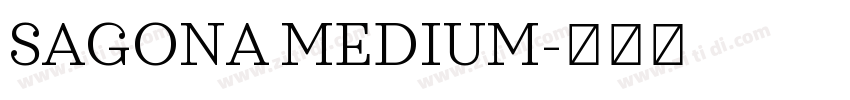 SAGONA MEDIUM字体转换